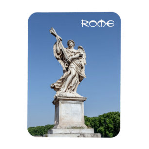 Engel mit Kreuz an der Brücke Sant'Angelo - Rom Magnet