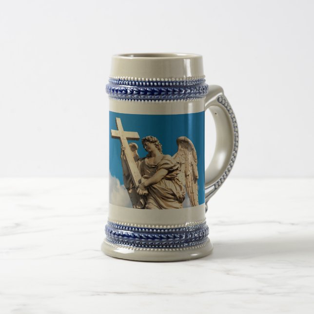 Engel mit Kreuz Bierglas (VorderseiteRechts)