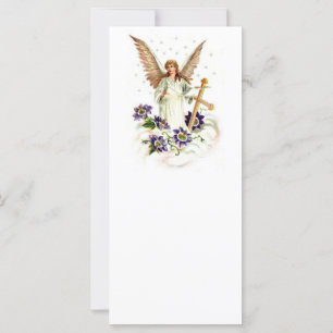 Engel mit Kreuz- und Clematika-Blume