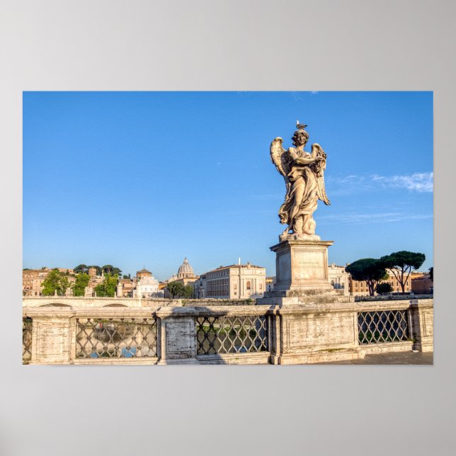Engel mit Krone von Thorns - Sant'Angelo, Rom Poster (Vorne)