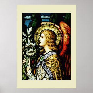 "Engel mit Lilies" Poster