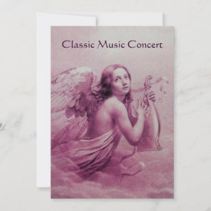 ENGEL MIT LYRA ÜBER DEN WOLKEN, Champagner Einladung