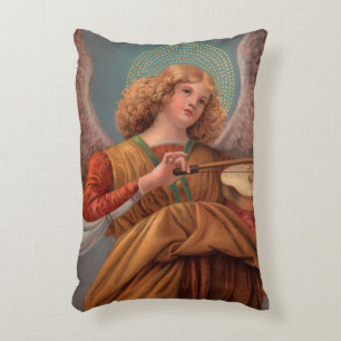 Engel mit rechteckigem Violin-Kissen Zierkissen