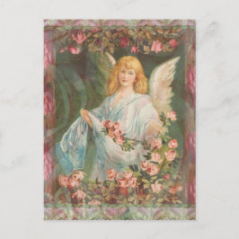 Engel mit Rose Postkarte