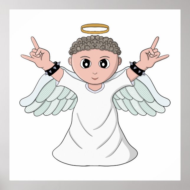 Engel mit starker Musik Poster (Vorne)