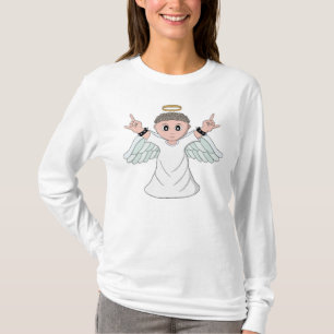 Engel mit starker Musik T-Shirt