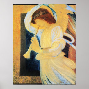 Engel mit Trumpet, Burne-Jones Fine Art Poster