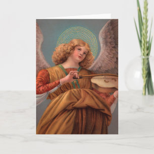 Engel mit Violinen Note Card Feiertagskarte