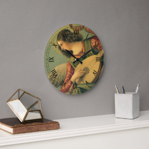 Engel-Musiker, Melozzo da Forli, Renaissance-Kunst Große Wanduhr