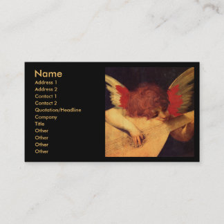 Engel Musiker, Rosso Fiorentino Christlich Visitenkarte