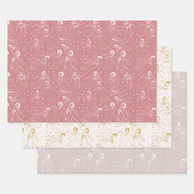 Engel Muster | Set I Geschenkpapier Set (Set)