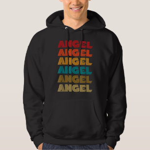 Engel Name, Retro-Vorname farbiger Inline-Schrifta Hoodie