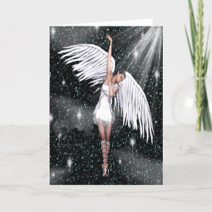 Engel Note Card Blank auf Innen Dankeskarte