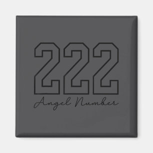 Engel Nummer 222 Numerologie Spiritualität Design Magnet