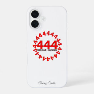 Engel Nummer 444 - Stabilität, Sicherheit & Stärke iPhone 16 Hülle
