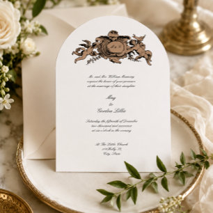 Engel oder Putten Barock Rokoko Kartusche Hochzeit Einladung