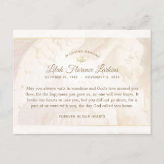 Engel of Light Beileid Danke PostCard Postkarte