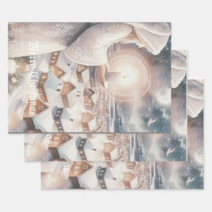 Engel passen auf dich auf geschenkpapier set