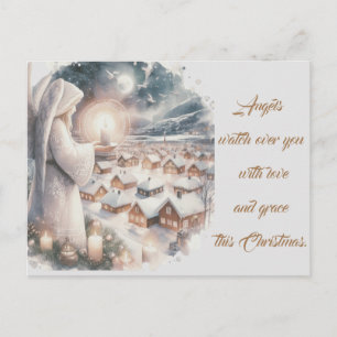 Engel passen über euch auf, Weihnachten im nordisc Postkarte