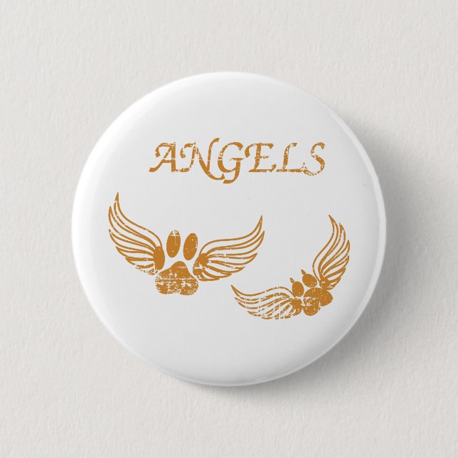 Engel-Pfoten Button (Vorderseite)
