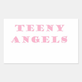 Engel Rechteckiger Aufkleber