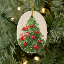Engel schmücken den Weihnachtsbaum