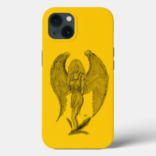 Engel - Schwarz-Gelb-Design Case-Mate iPhone Hülle