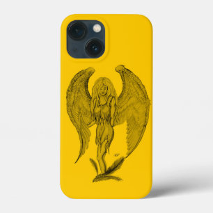 Engel - Schwarz-Gelb-Design Case-Mate iPhone Hülle