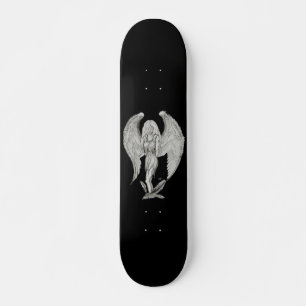 Engel - Schwarzweiß-Design Skateboard