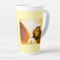 Engel Serenity Gebet Gelb Gold Orange Latte Tasse
