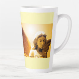 Engel Serenity Gebet Gelb Gold Orange Latte Tasse