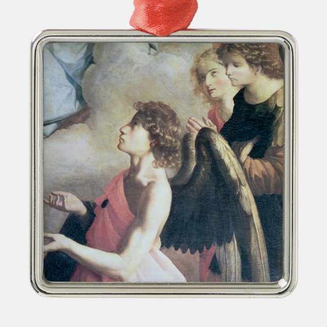 Engel Silbernes Ornament (Vorne)