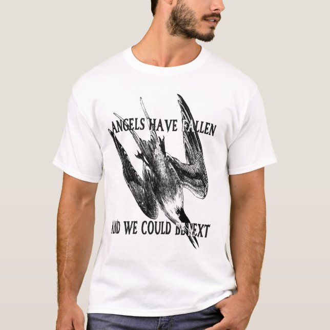 Engel sind gefallen T-Shirt (Vorderseite)