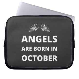 Engel sind im Oktober geboren Laptopschutzhülle