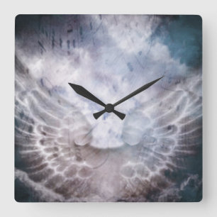 Engel Song Quadratische Wanduhr