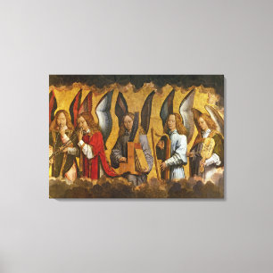 Engel spielen Musikinstrumente Leinwanddruck