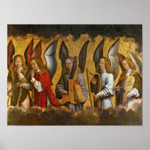 Engel spielen Musikinstrumente Poster