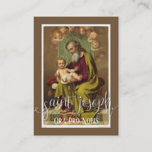 Engel St Joseph Jesus Memorare Gebets-heilige Visitenkarte
