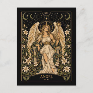 Engel, Sternenlicht Tarot Kunst Postkarte