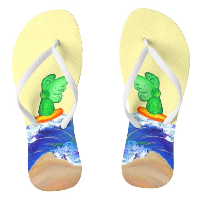 Engel surfen, Krebs auswischen Flip Flops (Fußbett)