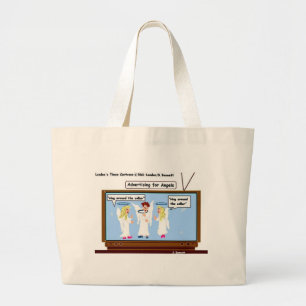 Engel TV Werbung Lustige Geschenke & T-Shirts Jumbo Stoffbeutel