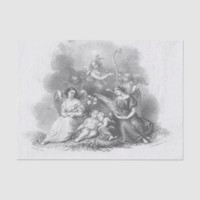 Engel und Engel Seidenpapier (Vorderseite)