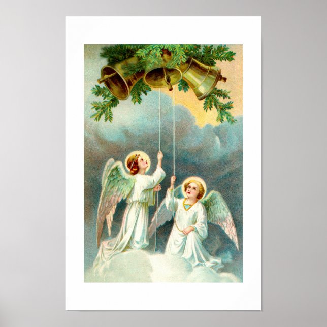Engel und Glocken Poster (Vorne)