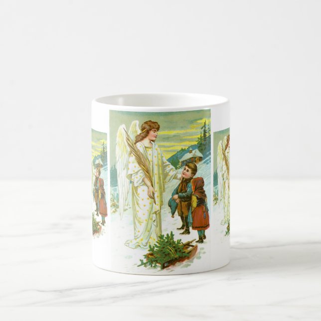 Engel und Kinder Kaffeetasse (Mittel)