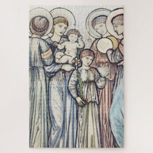 Engel und Kinder von Sir Edward Burne-Jones Puzzle