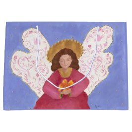 Engel und Schmetterlingsgeschenk Große Geschenktüte