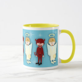 Engel und Tasse des Teufels