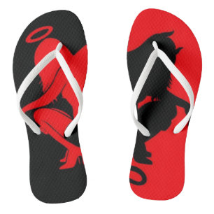 Engel und Teufel Flip Flops