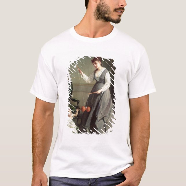 "Engel und Teufel" oder "Spielen von Diabolo T-Shirt (Vorderseite)