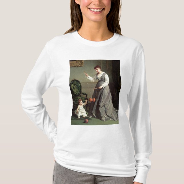 "Engel und Teufel" oder "Spielen von Diabolo T-Shirt (Vorderseite)